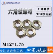 TC4钛合金六角螺母